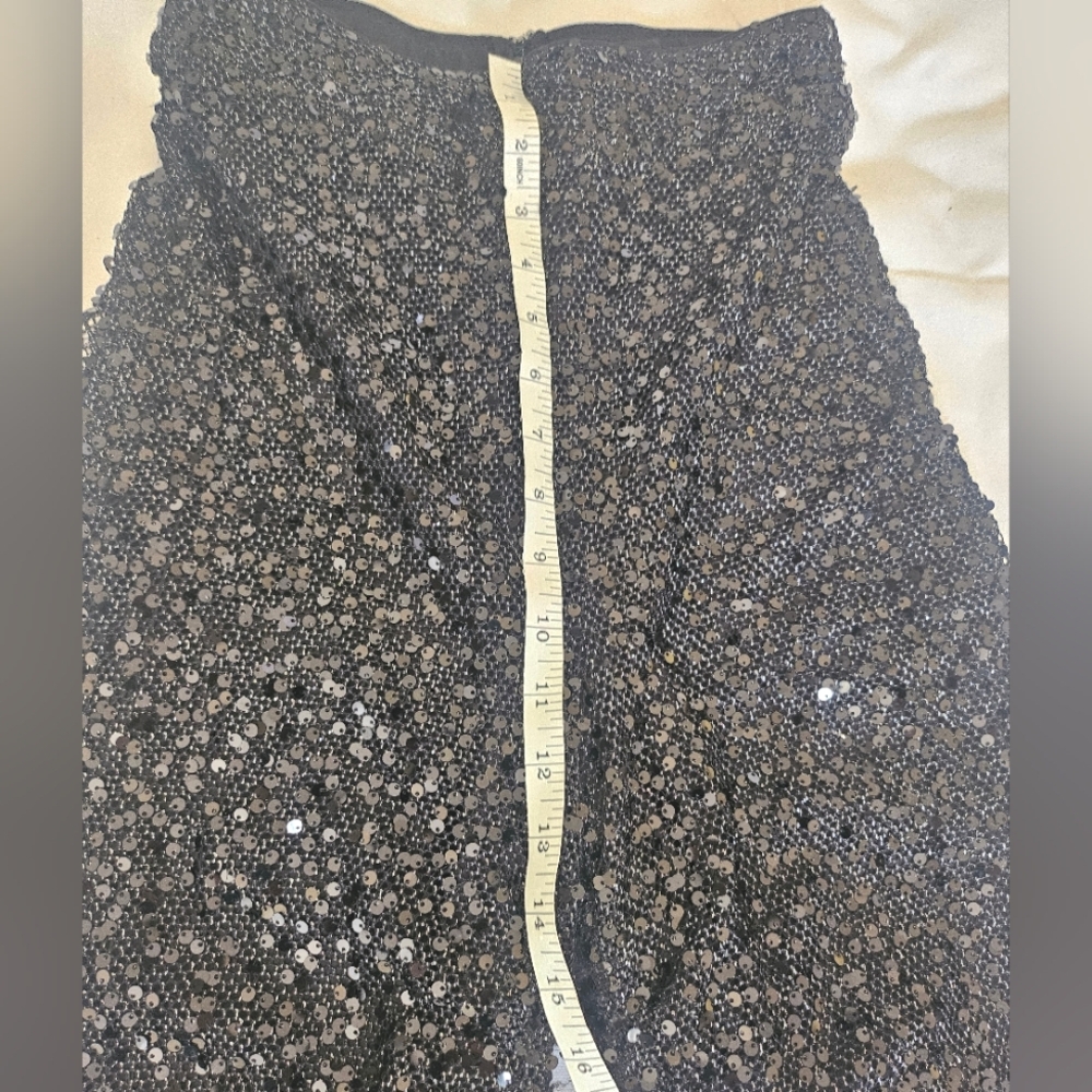 Lulus Sparkling Image Black Sequin Party Two-Piece Jumpsuit, Size S - Picture 15 of 16